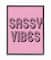 Stupell Industries lulusimonSTUDIO Pink & Black Sassy Vibes in Black Frame Wall Art